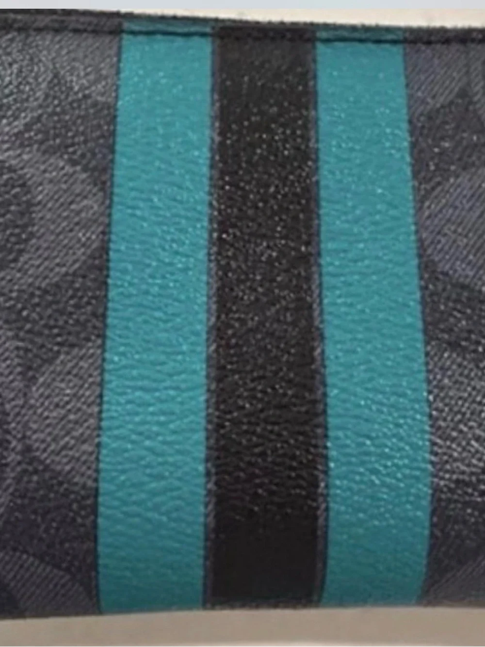 Coach Varisty Stripe Logo XL Wristlet